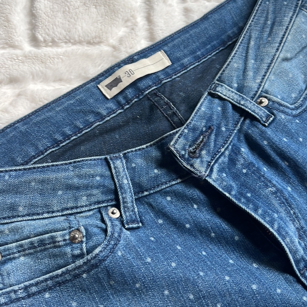 LEVIS ANKLE SKINNY Polka Dotted Jeans - Picture 4 of 5